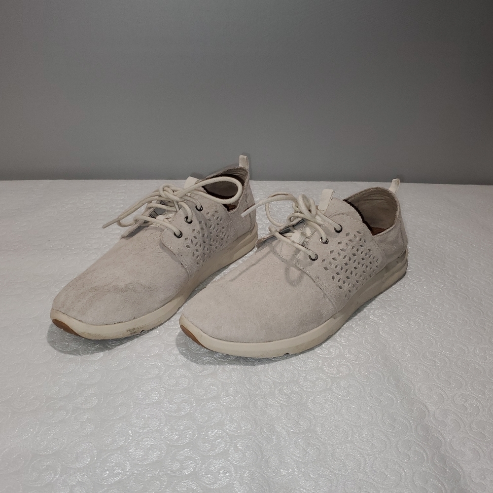 Ladies TOMS Del Rey Suede Snickers - Picture 8 of 9